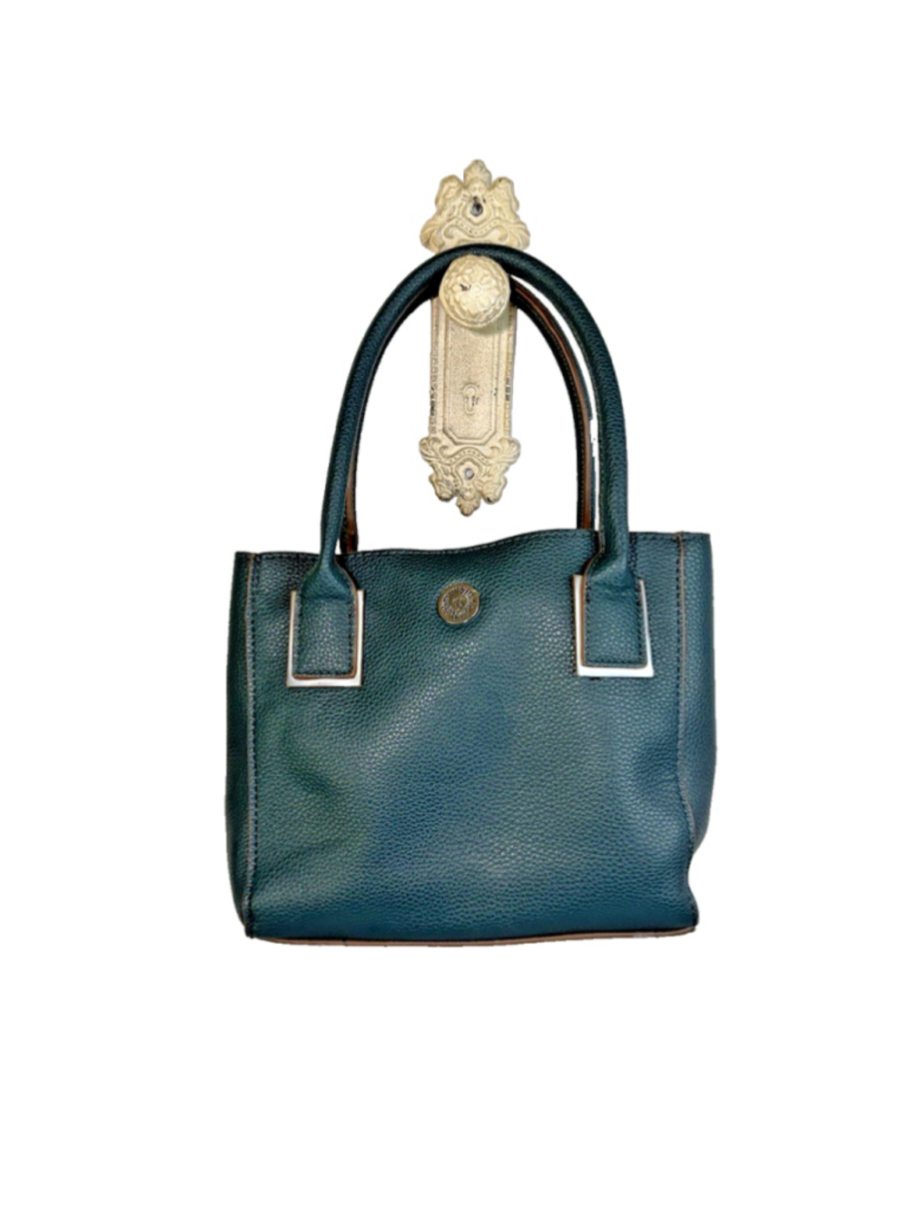 Anne Klein Teal Green Bucket Purse satchel